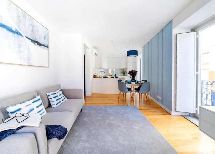 Blue By The River 1 - Elegant Two-bedroom In Santos *