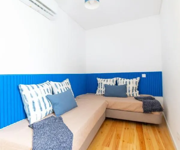 Daire Blue By The River 1 - Elegant Two-bedroom In Santos *